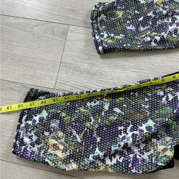 Lululemon Run Top Speed Crop Legging Full On Luxtreme Floral Sport White Multi - Picture 11 of 12